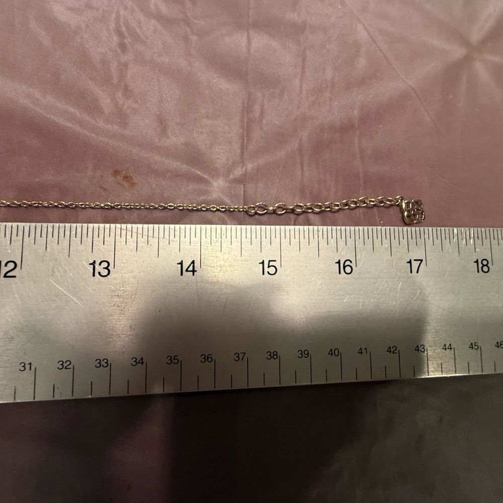 Vintage Y2K KENDRA SCOTT Rose Gold Pendant Necklace Rose Gold Drusy 17” - Picture 7 of 11